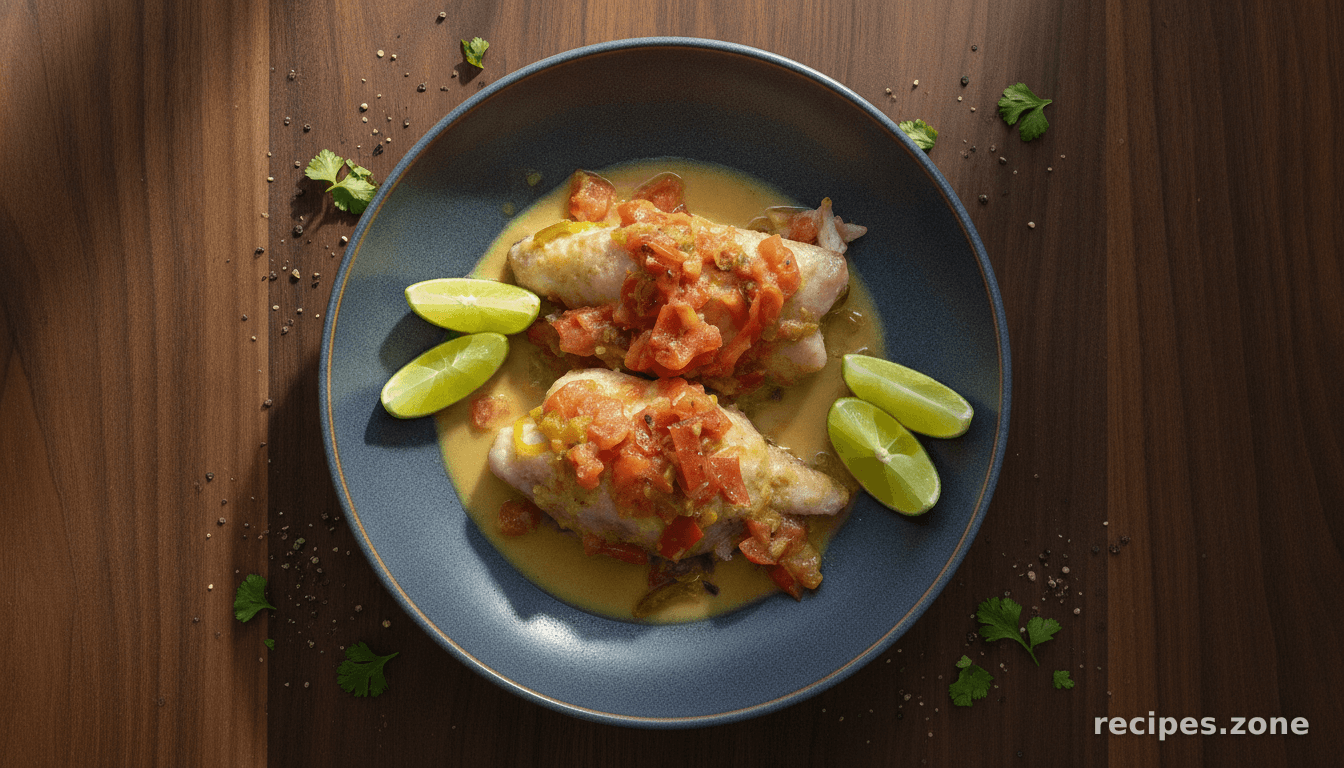 Pan Poached Rockfish With Preserved Limes