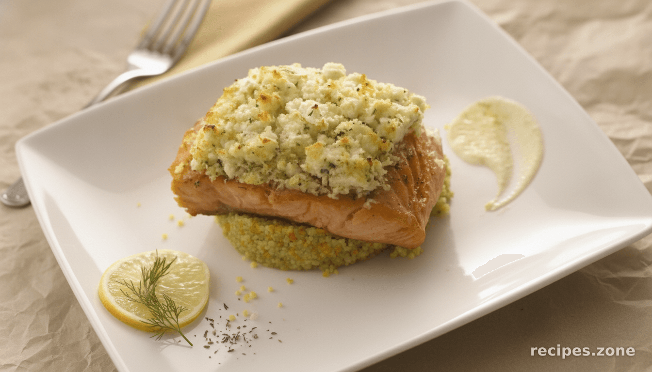 Feta Encrusted Salmon