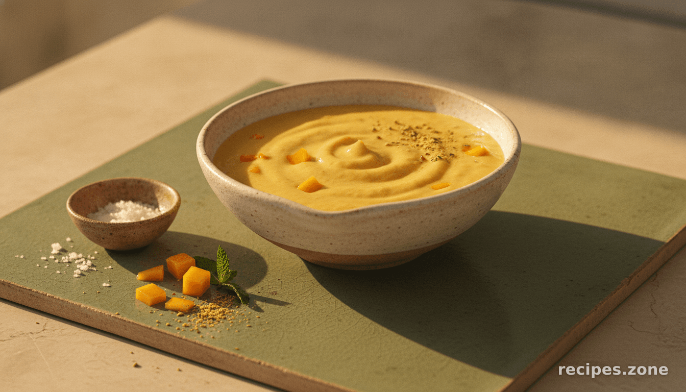 Creamy mango smoothie