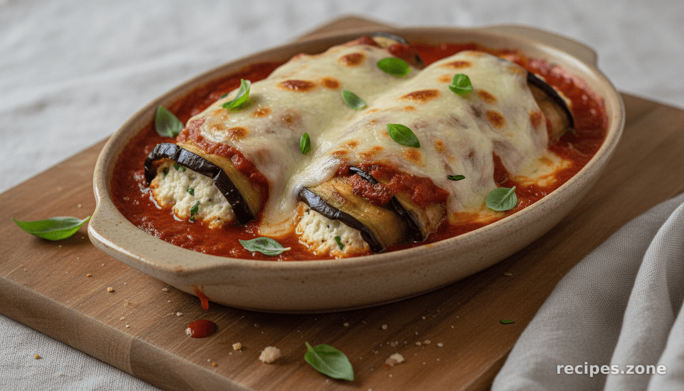 Grilled Eggplant Rollintini :: Twist on a Classic