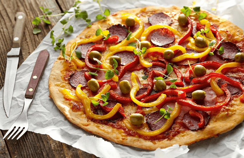 Ham and Salami Pizza Recipe