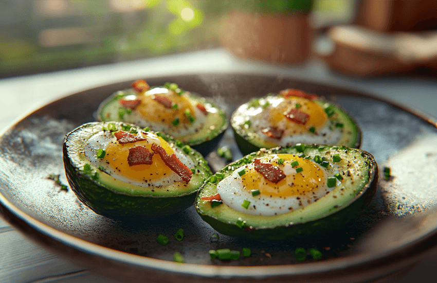 Baked Eggs in Avocado