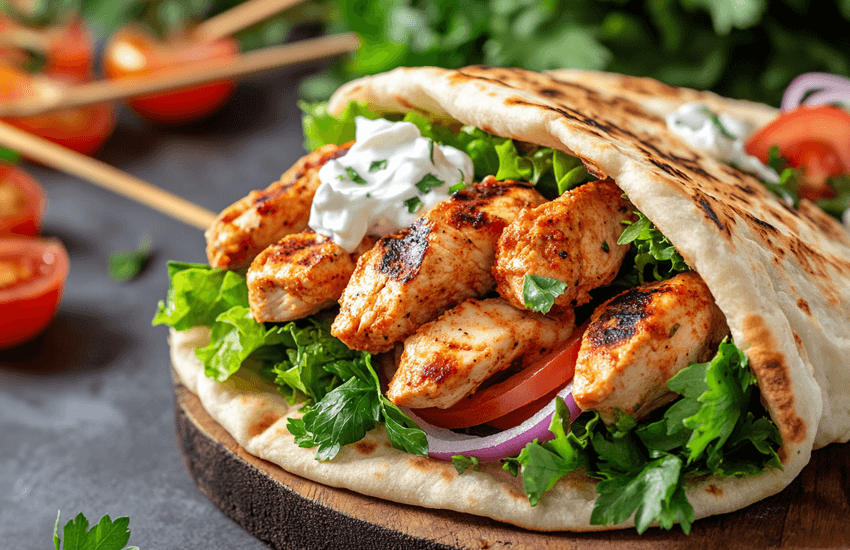 Chicken Kebab in Pita Bread