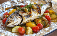 Grilled Gilthead Bream with Mediterranean Vegetables
