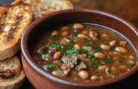 Hearty Bean Soup with Pork