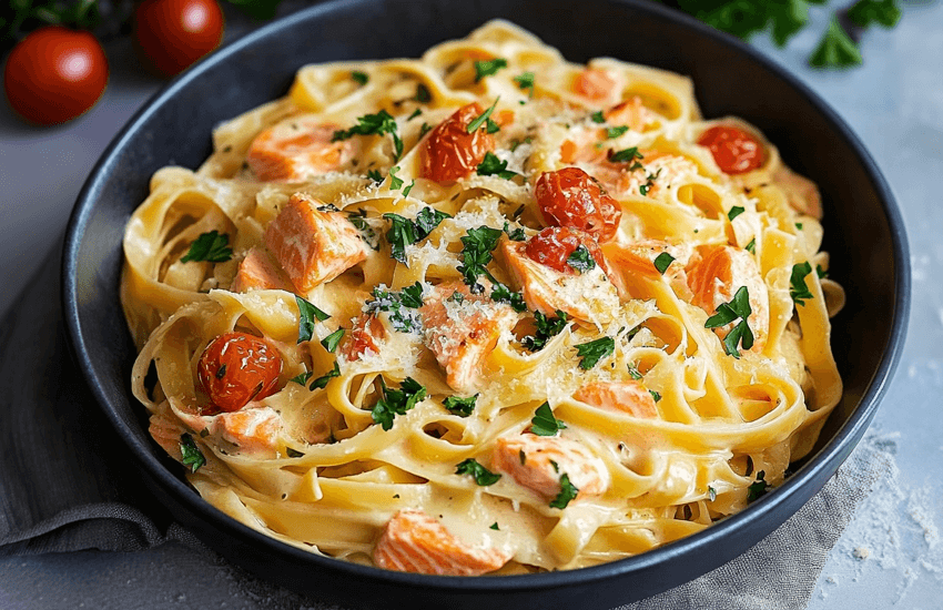 Creamy Pasta with Salmon Recipe