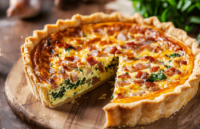 Quiche with Onion and Spinach