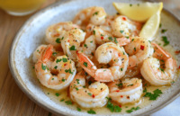 Shrimp in White Wine & Garlic Sauce