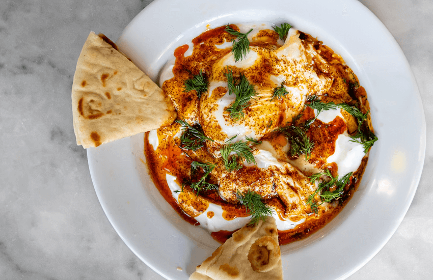 Turkish Eggs with Nutty Brown Butter and Dill