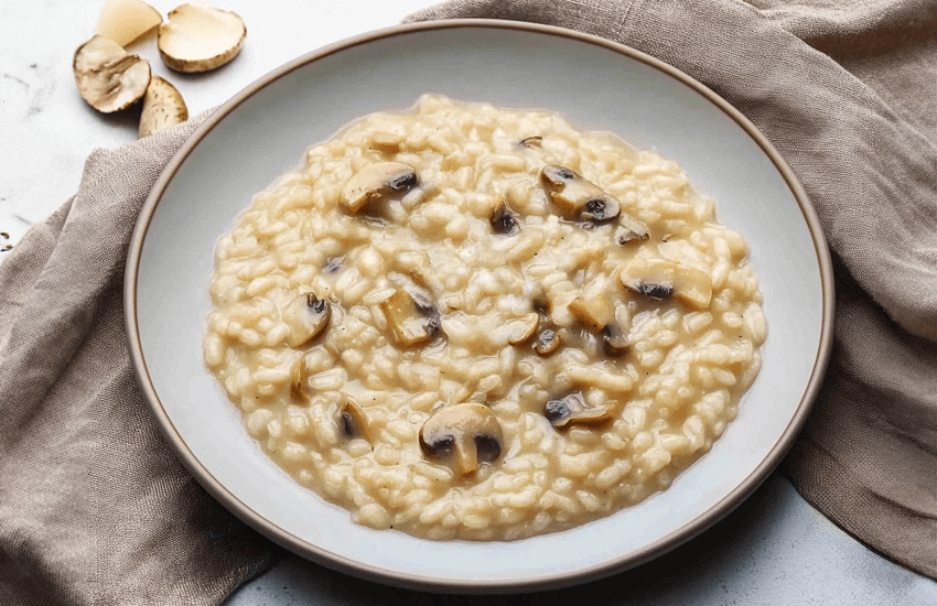 Classic Italian Creamy Mushroom Risotto